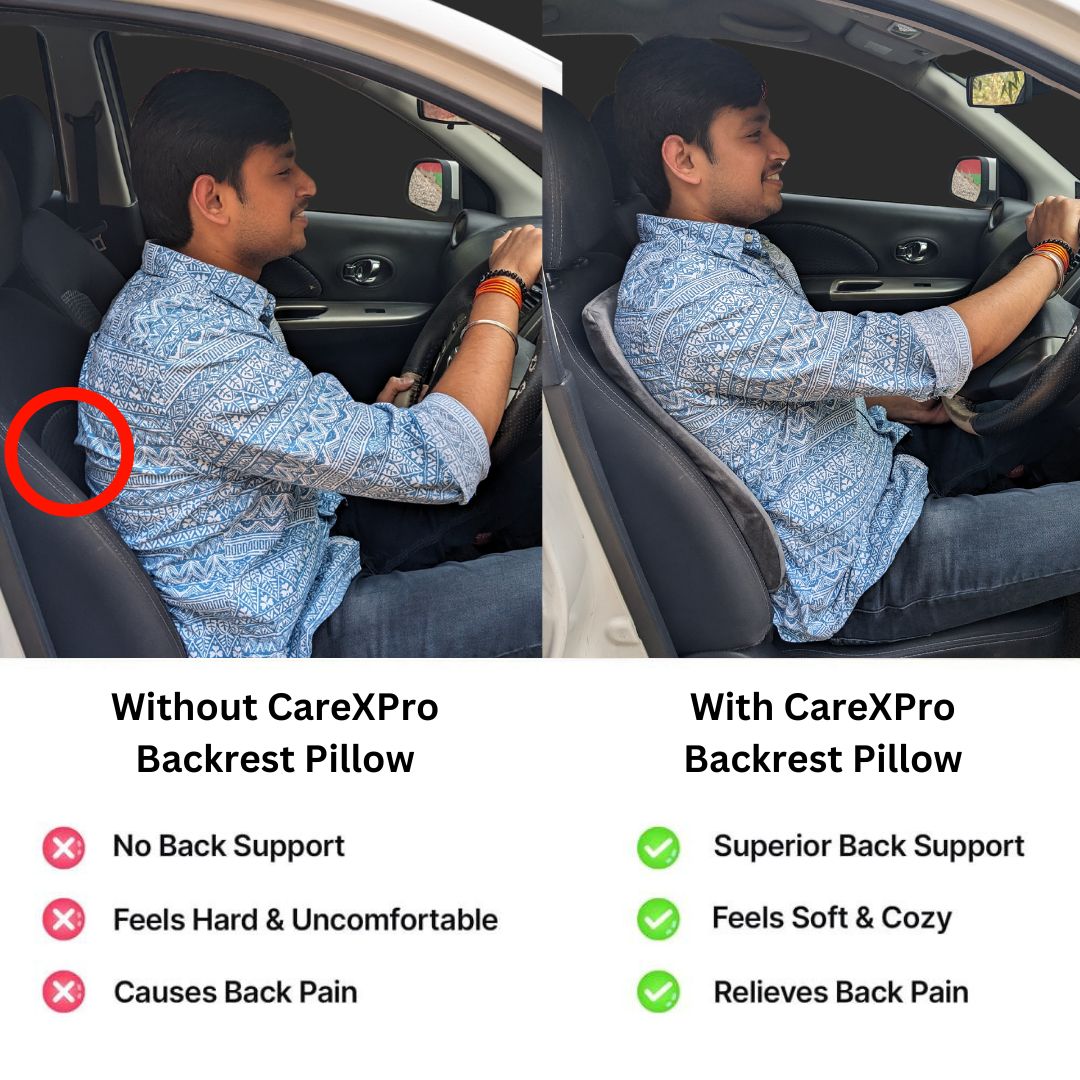 CareXPro Ultimate Car Backrest Cushion